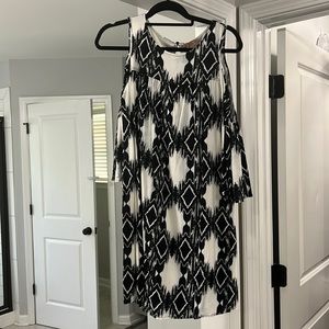 Gibson Latimer women’s dress (navy blue and white)